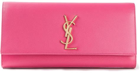 clutch ysl argento|saint laurent clutch bags pink.